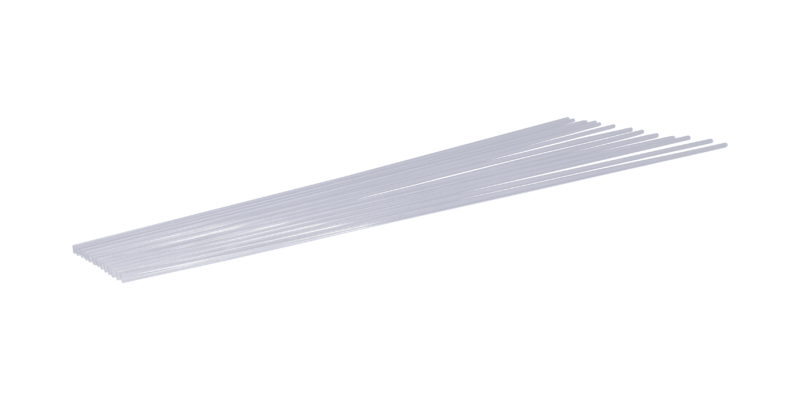 Tige PLEXIGLAS® L2,0 m (renforts d'angles)